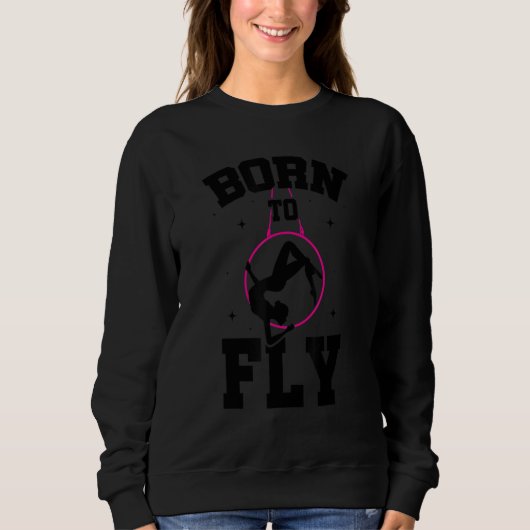 Geboren op Fly Graphic Acrobat Gymnastics Trui (Voorkant)