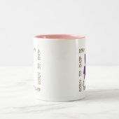 Geboren op Funny Mugs Tweekleurige Koffiemok (Center)