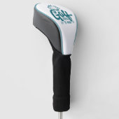 Geboren op golf gedwongen tot het werken van chauf golfheadcover (Schuin)