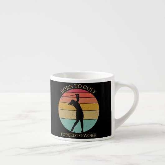 Geboren op golf gedwongen tot werk espresso kop (Rechts)