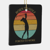 Geboren op golf gedwongen tot werk keramisch ornament (Rechts)