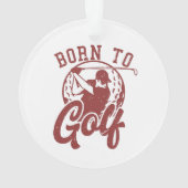 Geboren op golf ornament (achterkant)