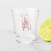 Geboren op golf shot glas (Achterkant)