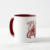 Geboren op golfterrein mok (Voorkant links)