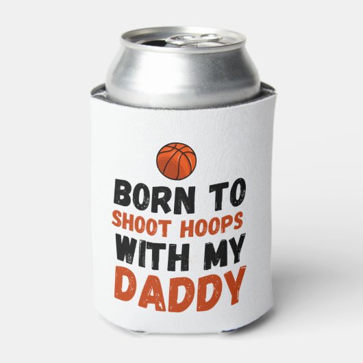 Geboren op hoepjes met mijn vader blikjeskoeler (Blikje Voorkant)