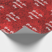 Geboren op kerstdagpapier cadeaupapier (Hoek)