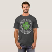 Geboren op Lucky op St Patricks Day Irish Clovers T-shirt (Voorkant volledig)