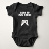 Geboren op Noobs Video Games Romper (Voorkant)