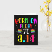 Geboren op pi dag maart verjaardag Wiskunde geek d Kaart (Gele Bloem)