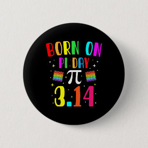 Geboren op pi dag maart verjaardag Wiskunde geek d Ronde Button 5,7 Cm