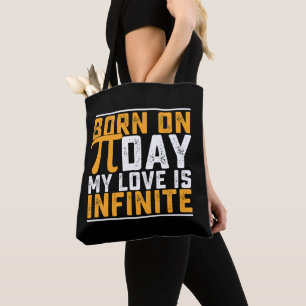Geboren Op Pi-dag Mijn Liefde Is Oneindige Wiskund Tote Bag
