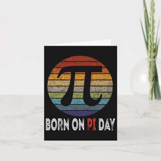 Geboren op pi dag Shirt 1 Kaart (Voorkant)