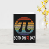Geboren op pi dag Shirt 1 Kaart (Gele Bloem)