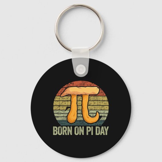 Geboren op pi dag Shirt 4 Sleutelhanger (Voorkant)