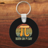 Geboren op pi dag Shirt 4 Sleutelhanger (Voorkant)