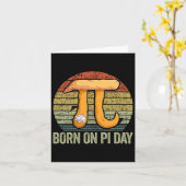 Geboren op Pi-dag T-shirt Kaart (Gele Bloem)