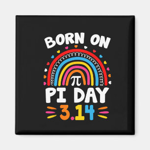 Geboren op Pi Dag Verjaardag 2025 Happy Pi Day Wis Magneet