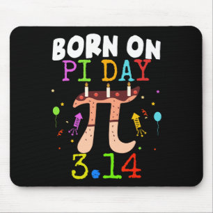 Geboren op Pi Dag Verjaardag 2025 Happy Pi Day Wis Muismat
