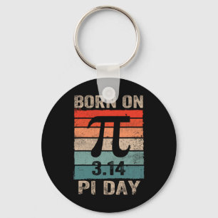Geboren op Pi Dag Verjaardag 2025 Happy Pi Day Wis Sleutelhanger