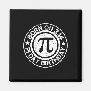Geboren op pi dag verjaardag 3.14 magneet