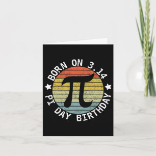 Geboren op pi dag verjaardag Happy 14 maart pi dag Kaart