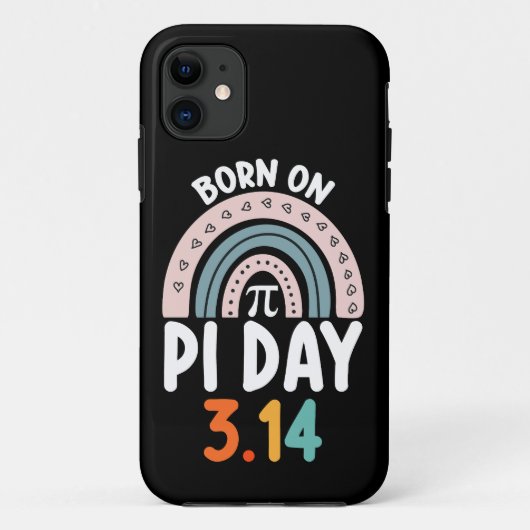Geboren Op Pi Dag Verjaardag Wiskunde Grappig Case-Mate iPhone Case (Achterkant)