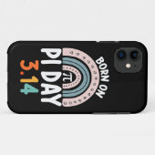 Geboren Op Pi Dag Verjaardag Wiskunde Grappig Case-Mate iPhone Case (Achterkant (horizontaal))