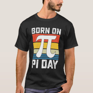 Geboren Op Pi Dag Verjaardag Wiskunde T-shirt