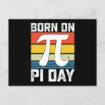 Geboren op Pi Day Birthday Wiskunde Mathematics Briefkaart<br><div class="desc">Geboren op Pi Day Birthday Wiskunde Mathematics</div>