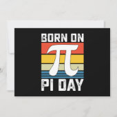 Geboren op Pi Day Birthday Wiskunde Mathematics Kaart (Voorkant)