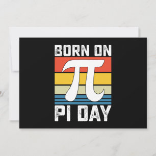 Geboren op Pi Day Birthday Wiskunde Mathematics Kaart