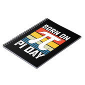 Geboren op Pi Day Birthday Wiskunde Mathematics Notitieboek (Linkerzijde)