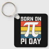 Geboren op Pi Day Birthday Wiskunde Mathematics Sleutelhanger (Voorkant)