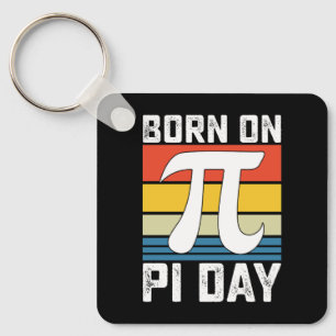 Geboren op Pi Day Birthday Wiskunde Mathematics Sleutelhanger