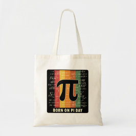 Geboren op Pi Day Retro Wiskunde Tote Bag
