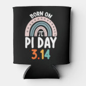 Geboren op Pi Day Verjaardag Wiskunde Funny Blikjeskoeler (Voorkant)