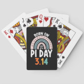 Geboren op Pi Day Verjaardag Wiskunde Funny Pokerkaarten (Achterkant)