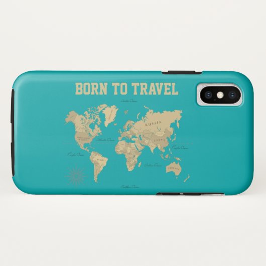 Geboren op reis Case-Mate iPhone case (Achterkant (horizontaal))