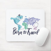 Geboren op reis muismat (Met muis)