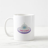 Geboren op reis naar een schattige buitenaardse en koffiemok (Links)