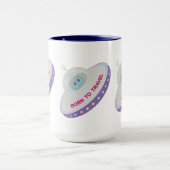 Geboren op reis naar een schattige buitenaardse en mok (Midden)