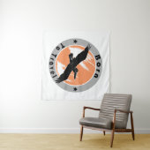 Geboren op reisbanden wandkleed (In Situ (horizontaal))