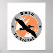 Geboren op reisposter poster (Voorkant)
