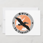 Geboren op reisuitnodiging kaart (Voorkant)