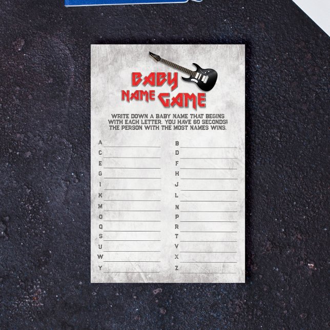 Geboren op Rock - Baby Name Game (Creator heeft geüpload)