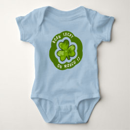 Geboren op Saint Patrick's Day Baby Boy Bodysuit