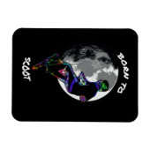 Geboren op scoot-scooter en maan magneet (Horizontaal)