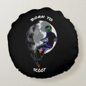 Geboren op scoot-scooter en maan rond kussen (Achterkant)