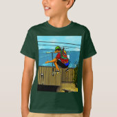Geboren op scoot - Stunt Scooter Boy T-shirt (Voorkant)