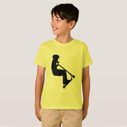 Geboren op scoot - Stunt Scooter Rider T-shirt (Voorkant volledig)